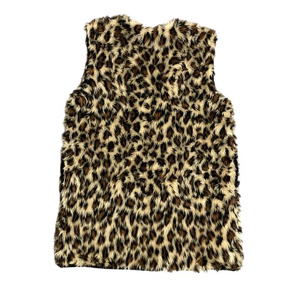 Sunshine Rodeos Shag Vest Womens OSFM* Leopard Print Acrylic Open Western Boho - Picture 3 of 13